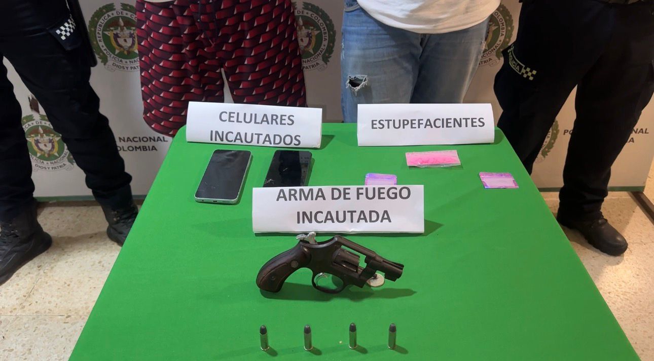 Elementos incautados en Cartagena