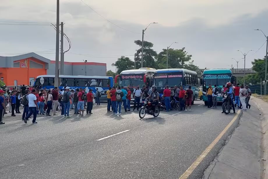 Protestas en la vía