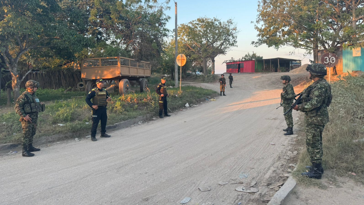 Policía Nacional y Ejército en el Sur de Bolívar