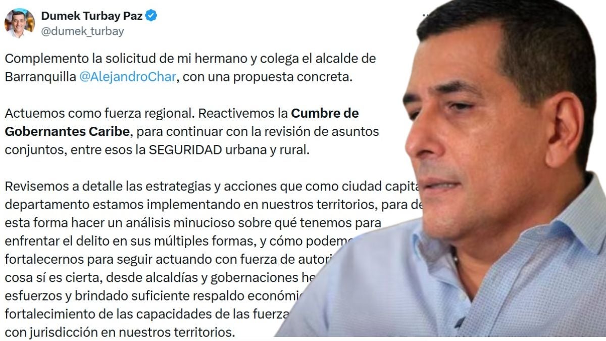 Dumek Turbay, alcalde de Cartagena sobre traslado de cabecillas