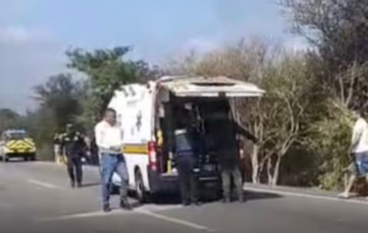 Incendio de microbús