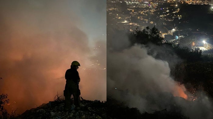 Incendio en faldas de la Popa, Cartagena