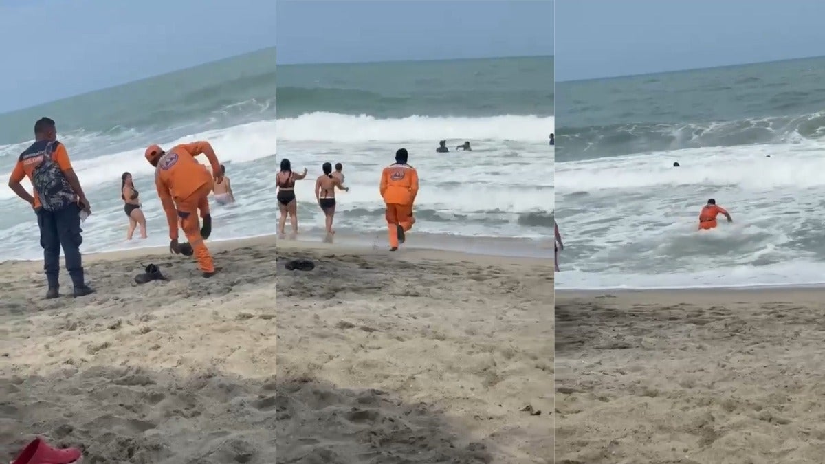 Menor y su madre fueron rescatados tras ser arrastrados por el mar cerca del Parque Tayrona