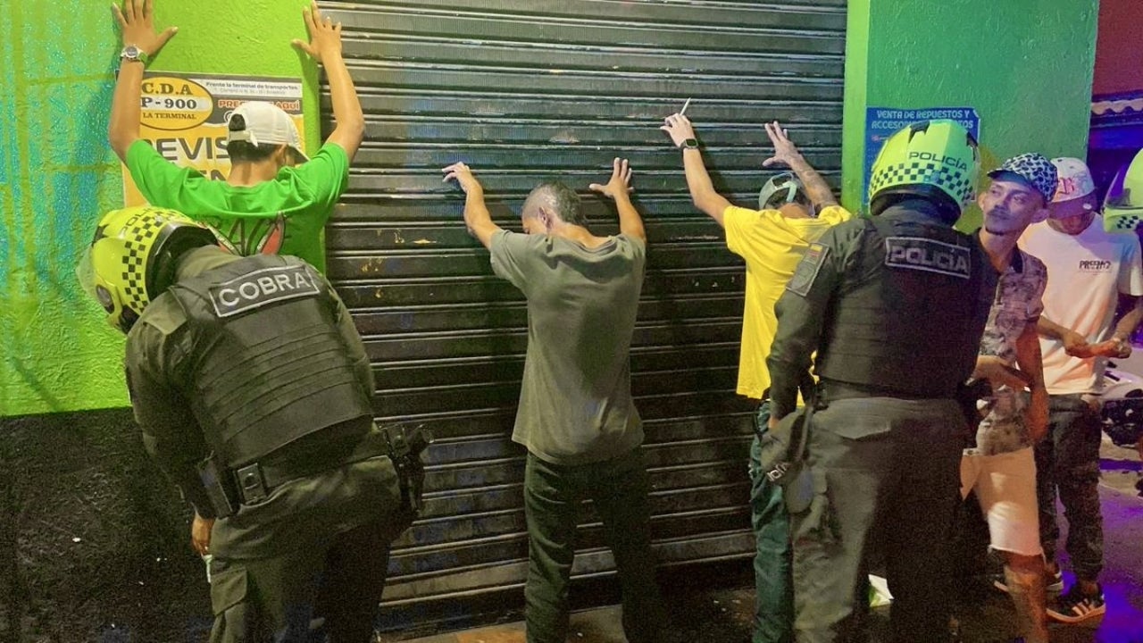 Once capturas y más de 340 armas blancas fueron incautadas este fin de semana en Barranquilla