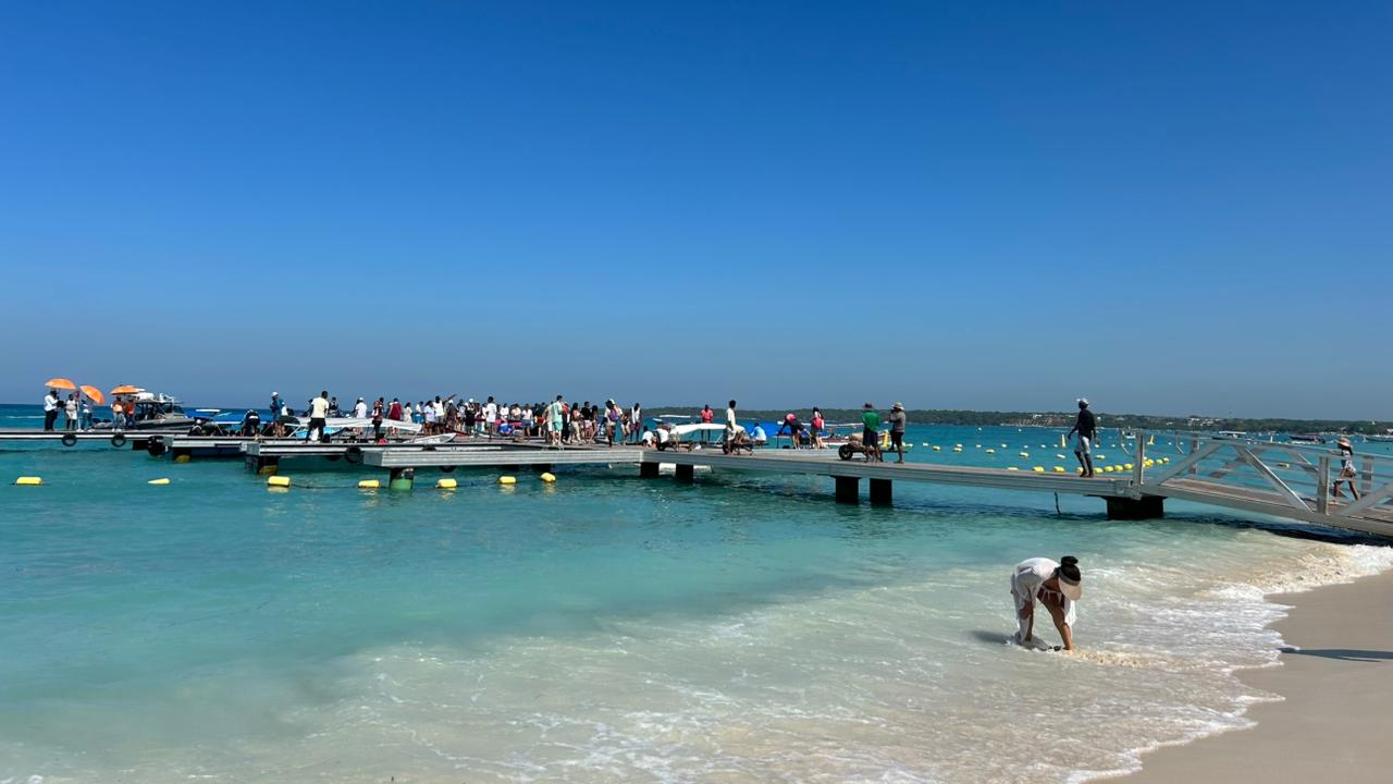 Playa Blanca, Barú, zona insular de Cartagena