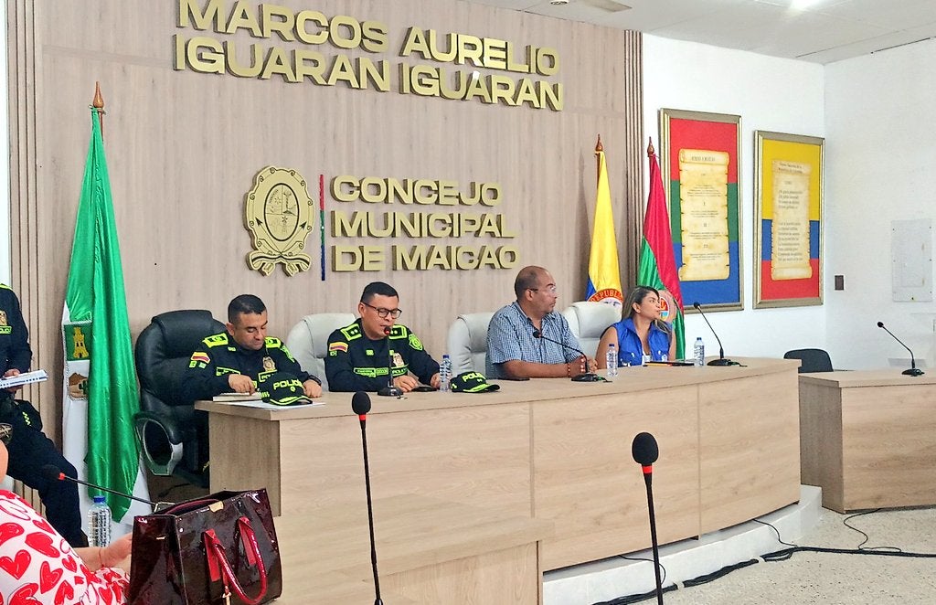 Consejo de seguridad en Maicao, La Guajira.