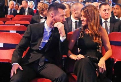 Messi y Antonela Roccuzzo.