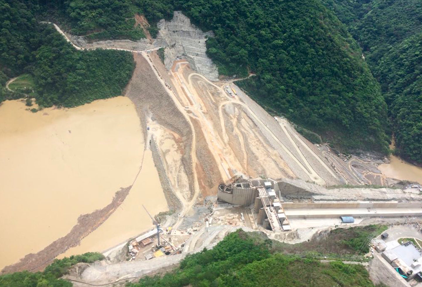 Vista aérea del proyecto Hidroituango