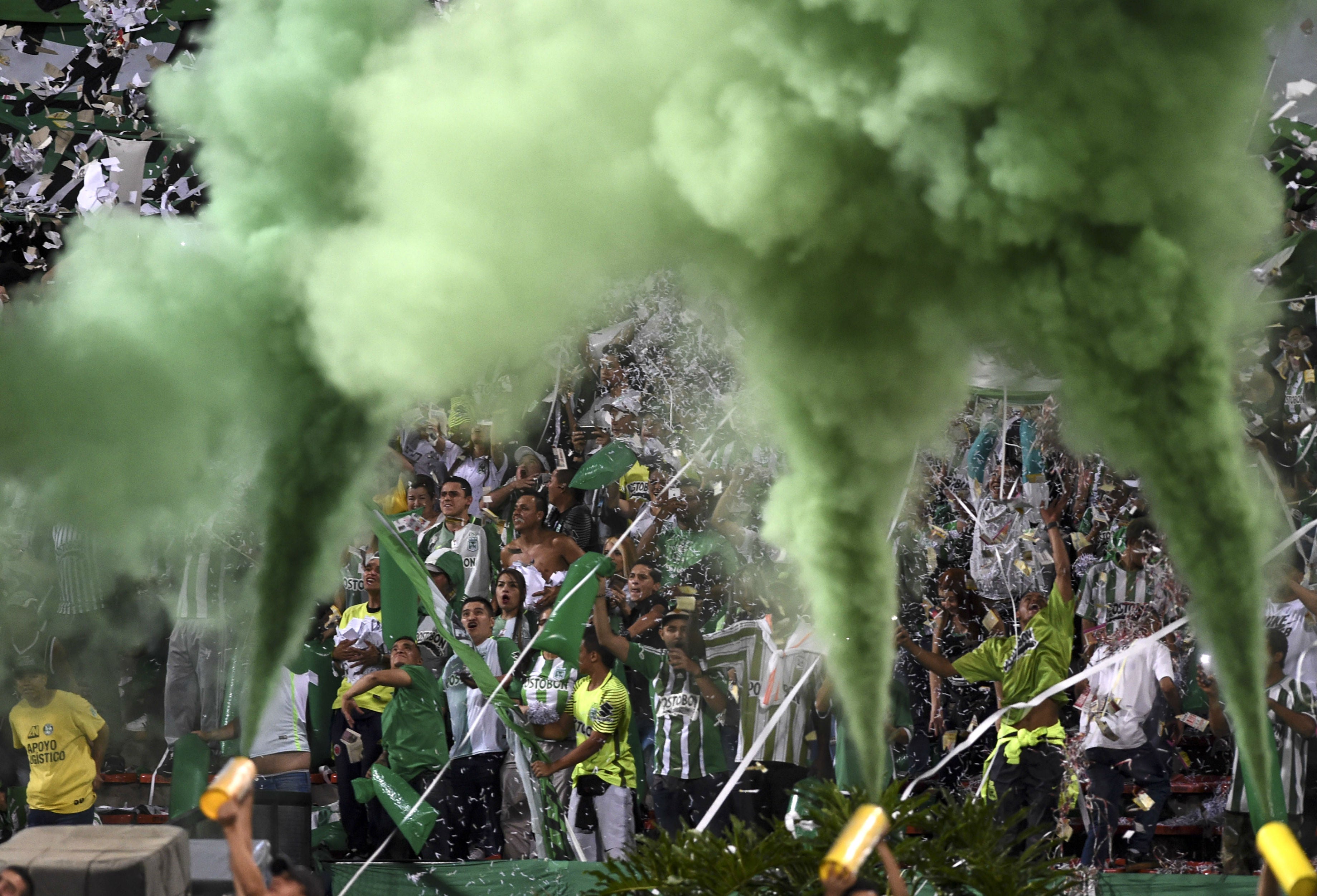 Tribuna de Atlético Nacional.