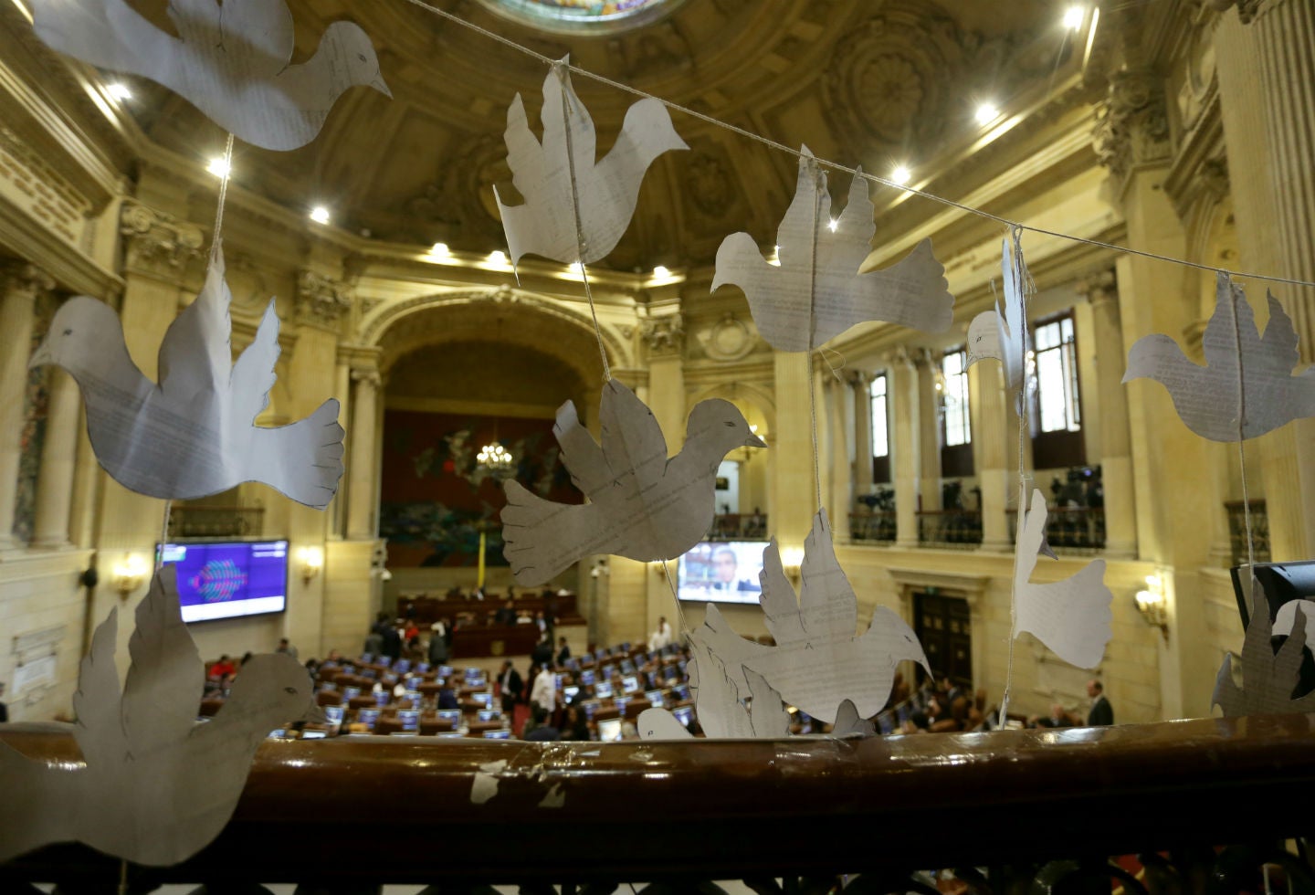 La presidenta del Instituto de Paz de Estados Unidos, Nancy Lindborg, estuvo el martes en el Congreso.