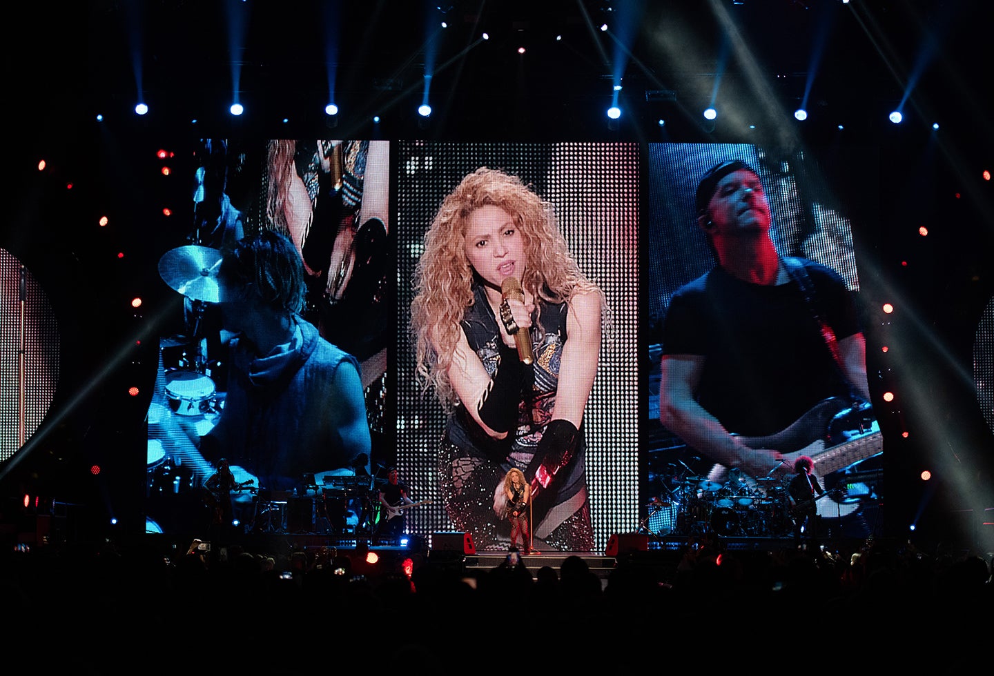Shakira, durante su concierto "El Dorado World Tour"
