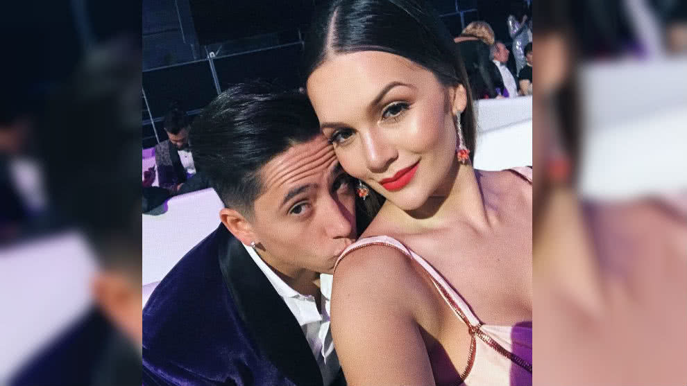 Lina Tejeiro y Andy Rivera cuando eran pareja