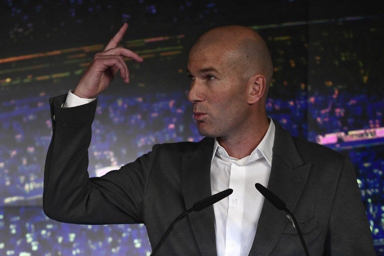 Zinedine Zidane, técnico francés