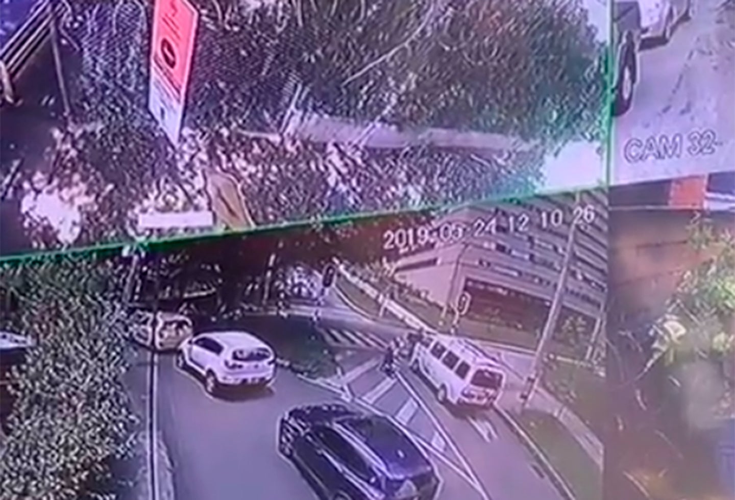 Imagen del aparatoso accidente en Medellín