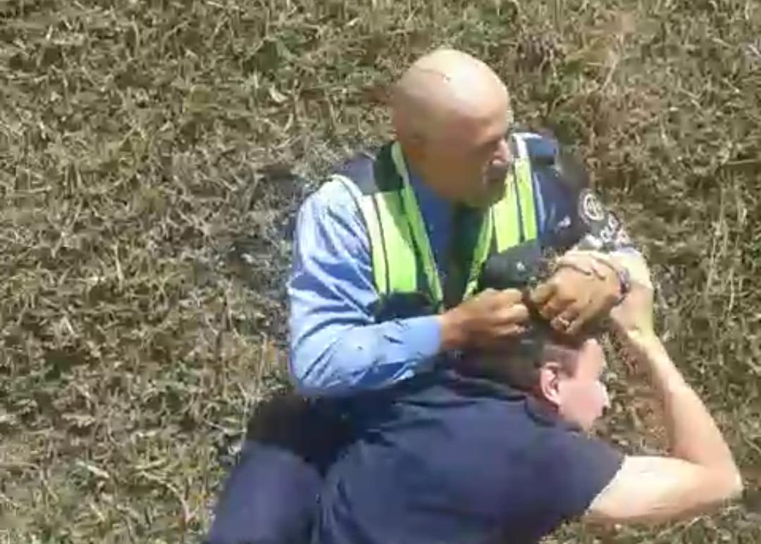 Agente agredido en El Peñol