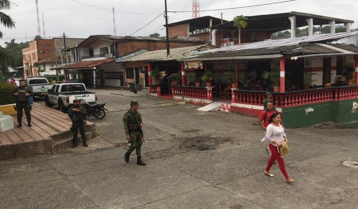 Población de Caucasia, en el Bajo Cauca antioqueño.