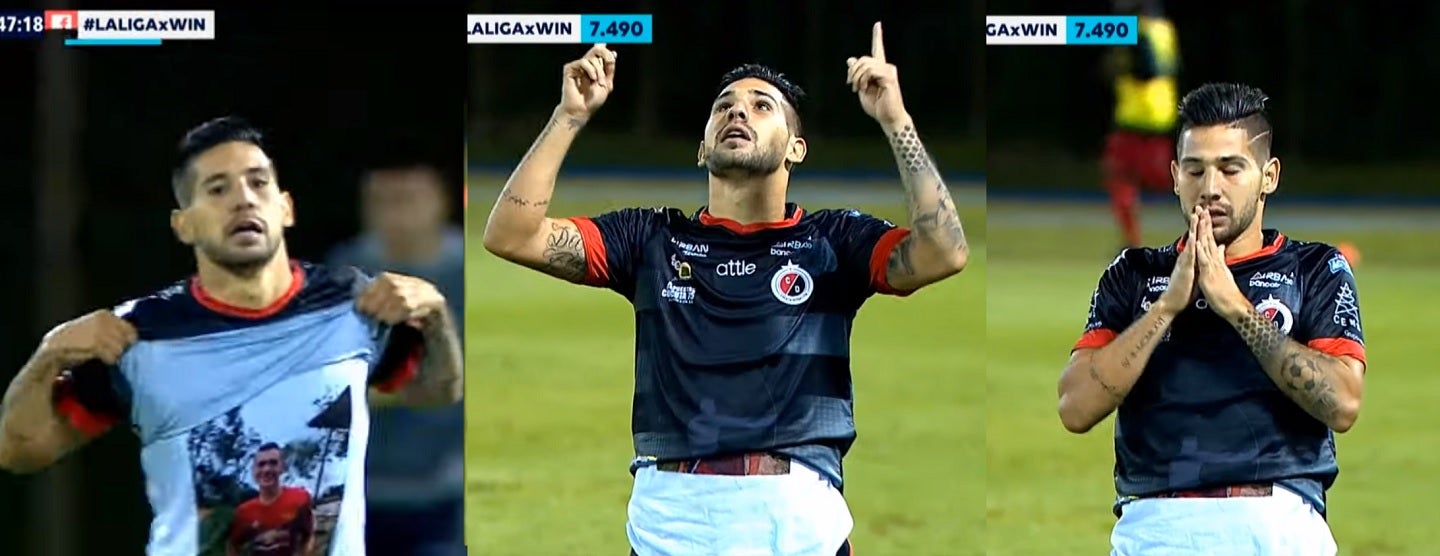 Celebración de Jonathan Agudelo