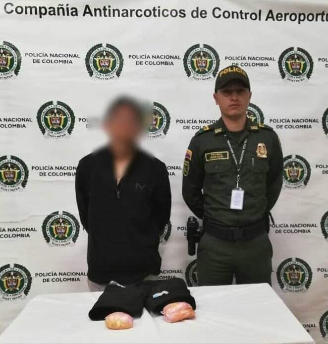 Capturan a ciudadano estadounidense con droga en Rionegro