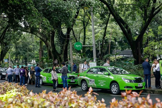 Taxis eléctricos en Medellín