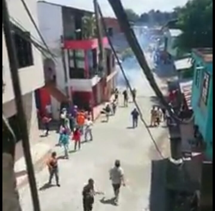 Disturbios en Tarazá, Antioquia
