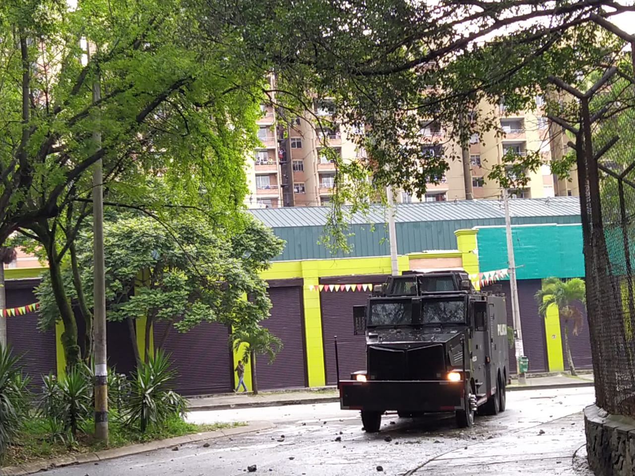 Disturbios en inmediaciones del Universidad de Antioquia