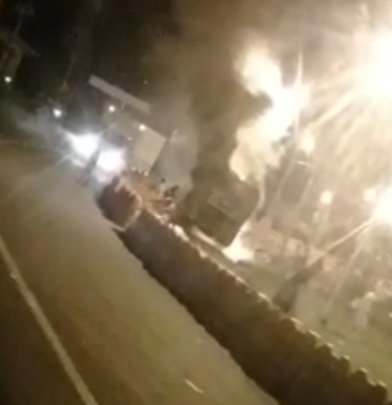 Falla mecánica causó incendio de un bus en San Jerónimo, Antioquia