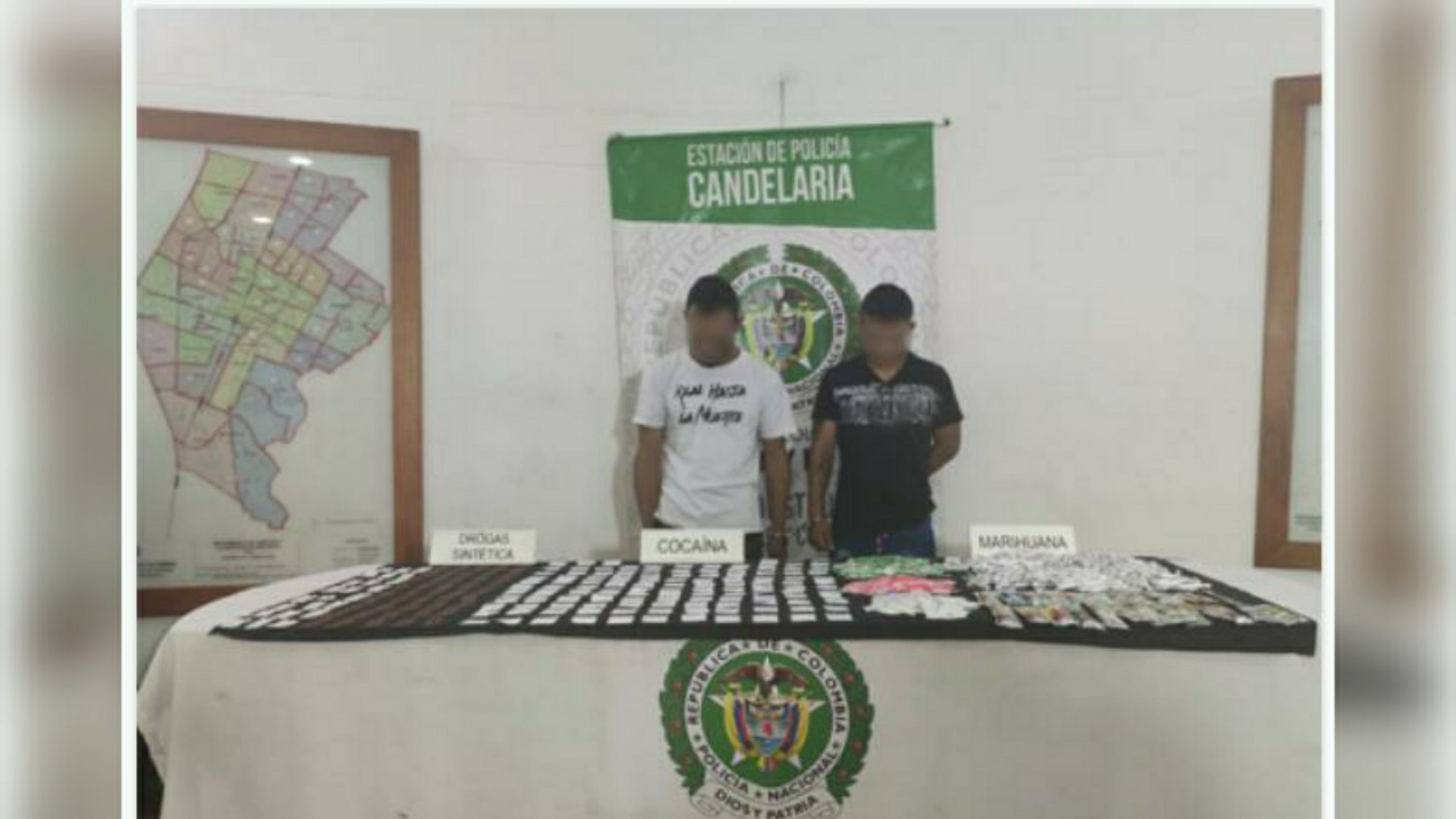 La droga estaba lista para ser distribuida en esta zona de la ciudad.