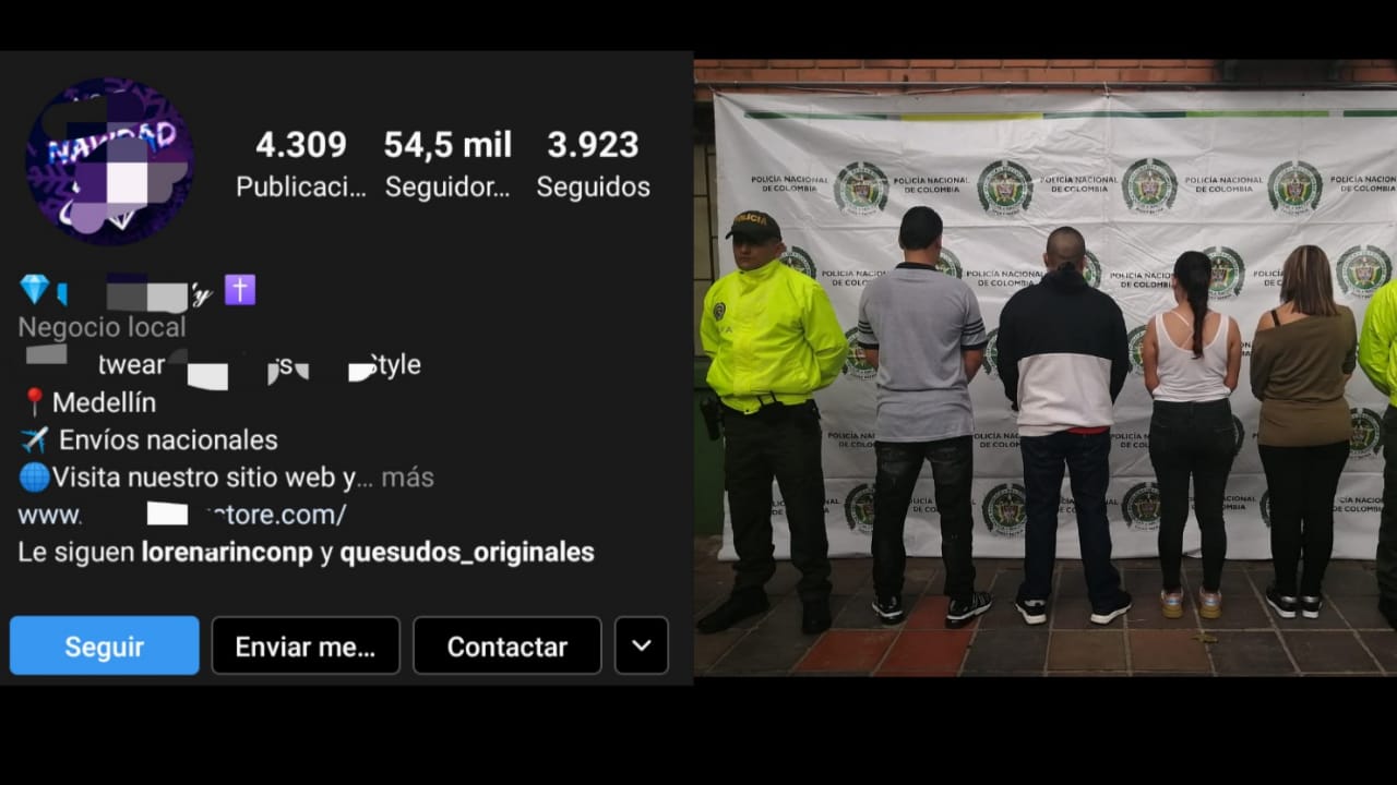 Con 54 mil seguidores en Instagram, desmantelan banda de contrabandistas en Medellín.