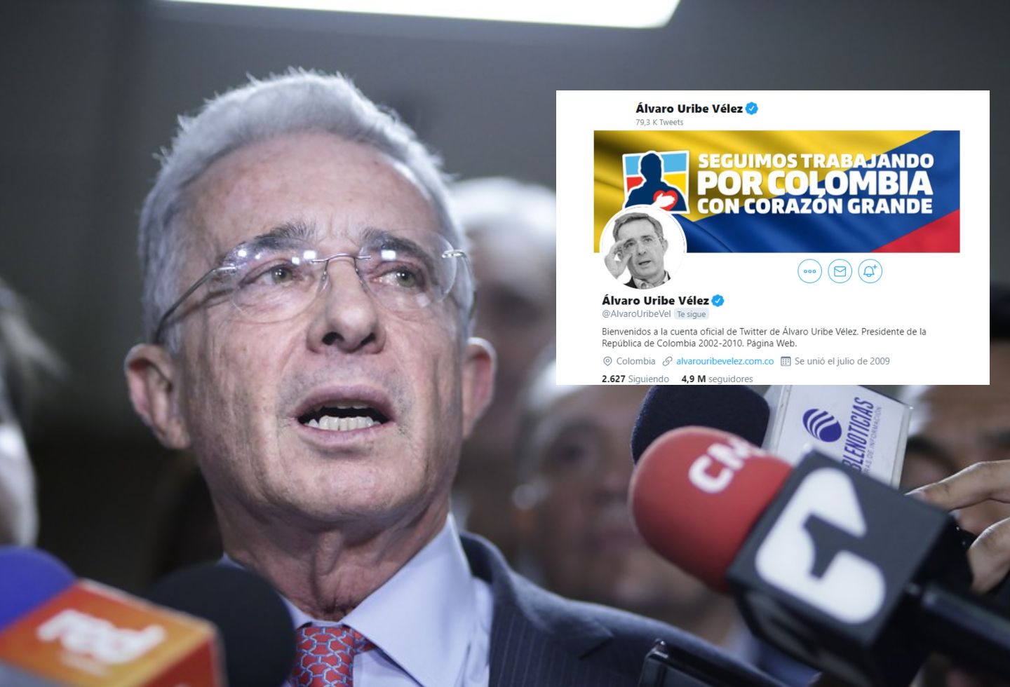 Twitter de Álvaro Uribe Vélez