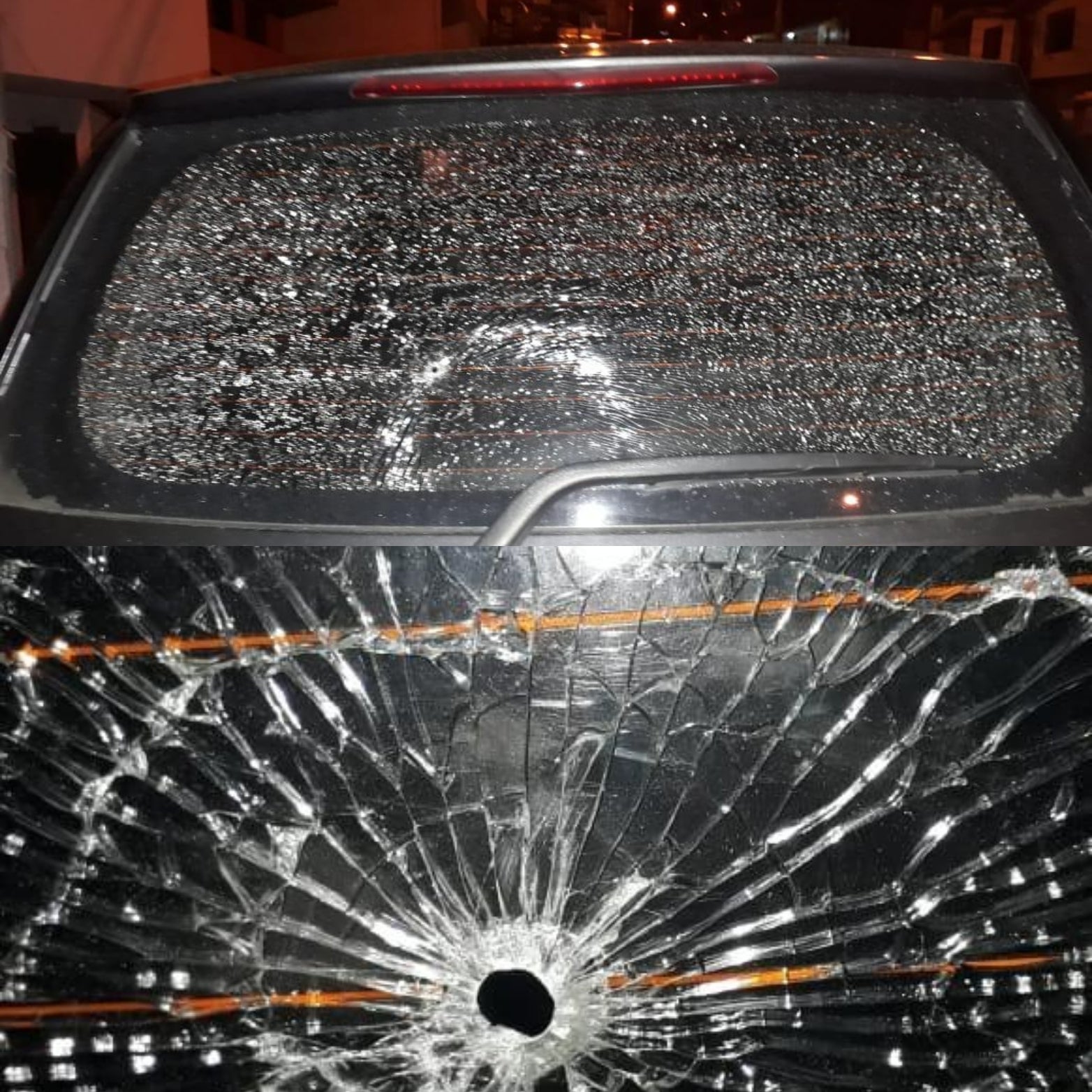 Así quedó el vehículo en el que se desplazada la juez de Medellín