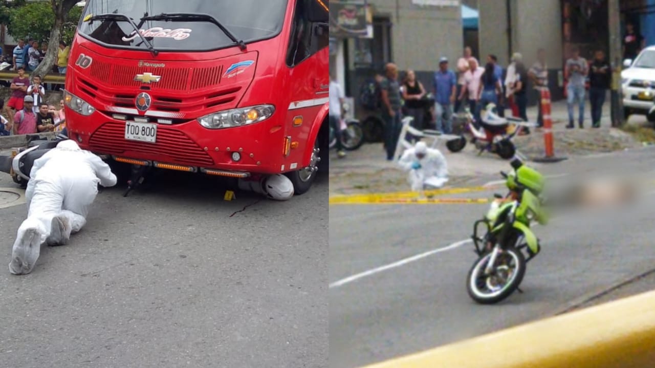 En siniestros viales murieron dos personas en las vías de Medellín