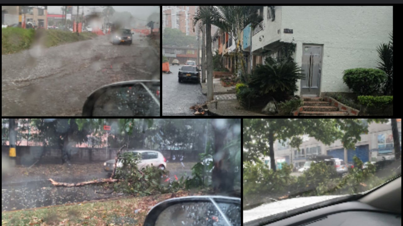 Las intensas precipitaciones obligaron a suspender el servicio del Metrocable.