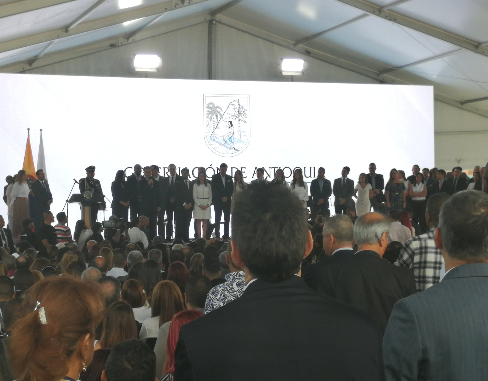 Posesión del gobernador de Antioquia, Aníbal Gaviria