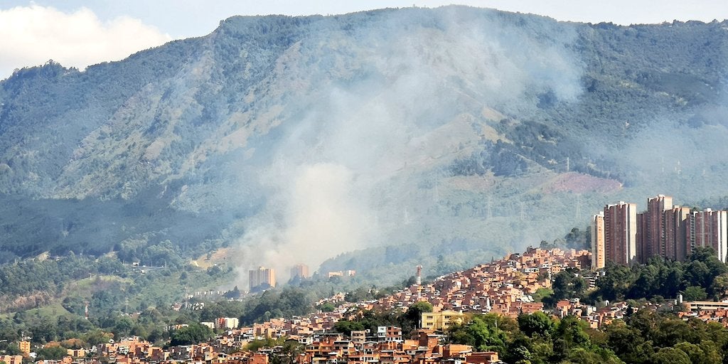 Incendio en el Oriente antioqueño