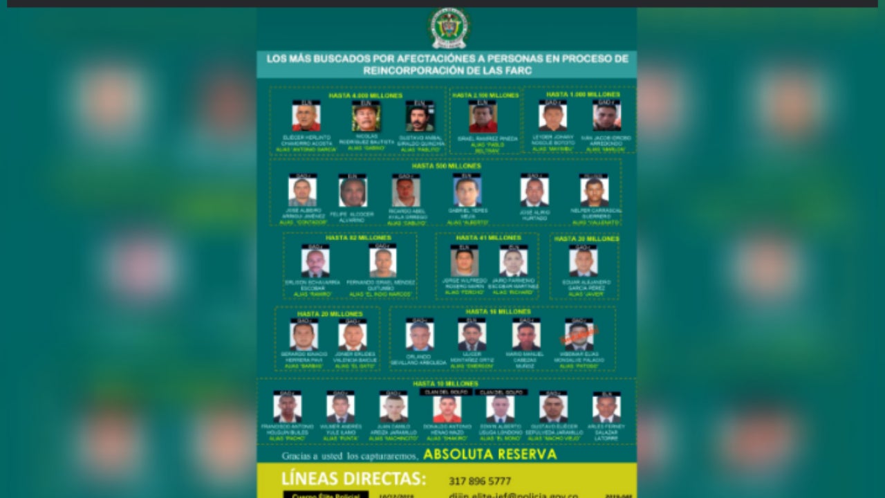 En Antioquia se encuentran tres presuntos asesinos de estos desmovilizados.