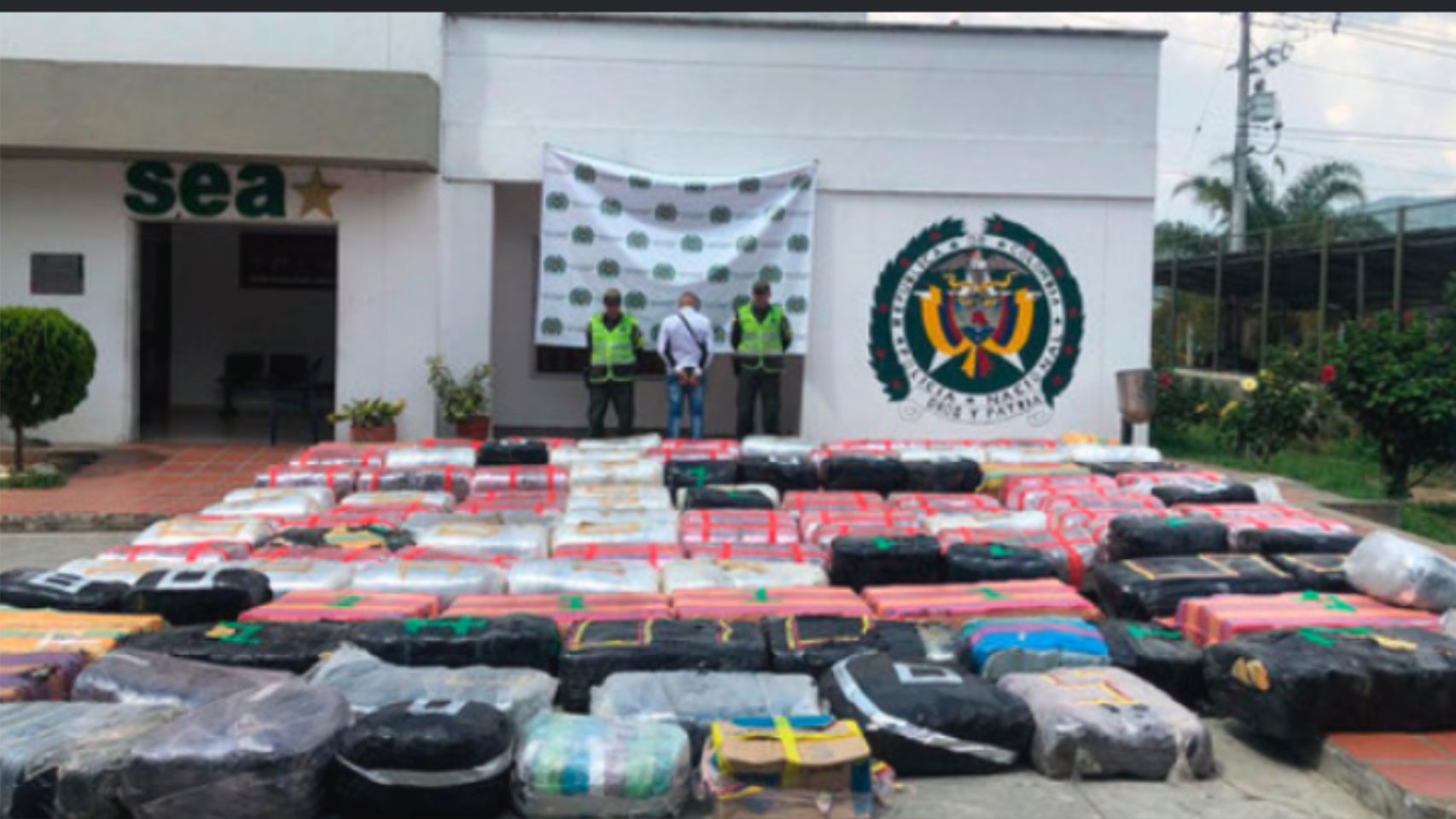 Este cargamento tenía como destino Cartagena en Bolívar.