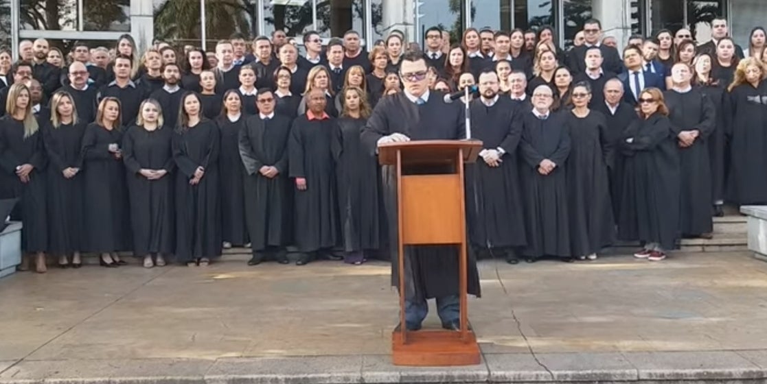 Protesta de jueces en Medellín