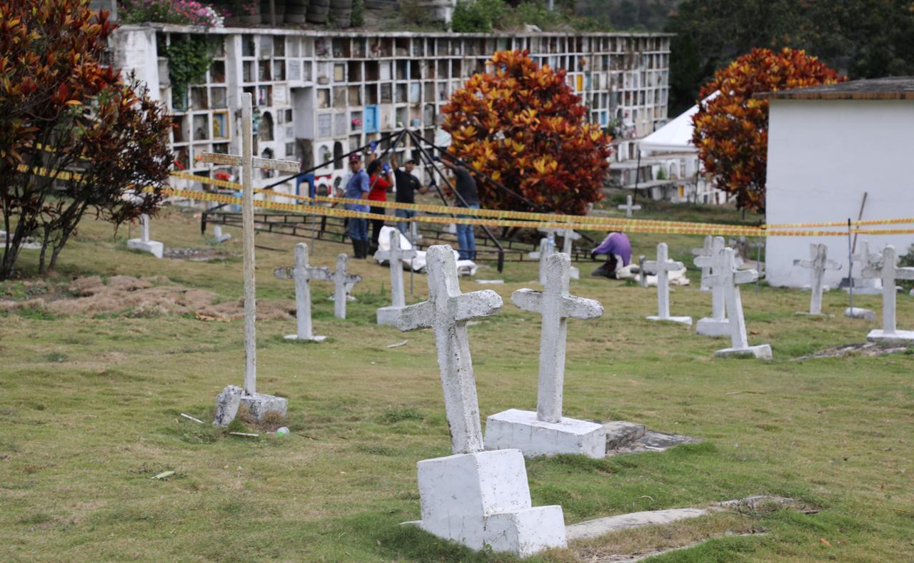 Entrega por parte de la JEP de los restos de víctima de falso positivo, en Dabeiba.