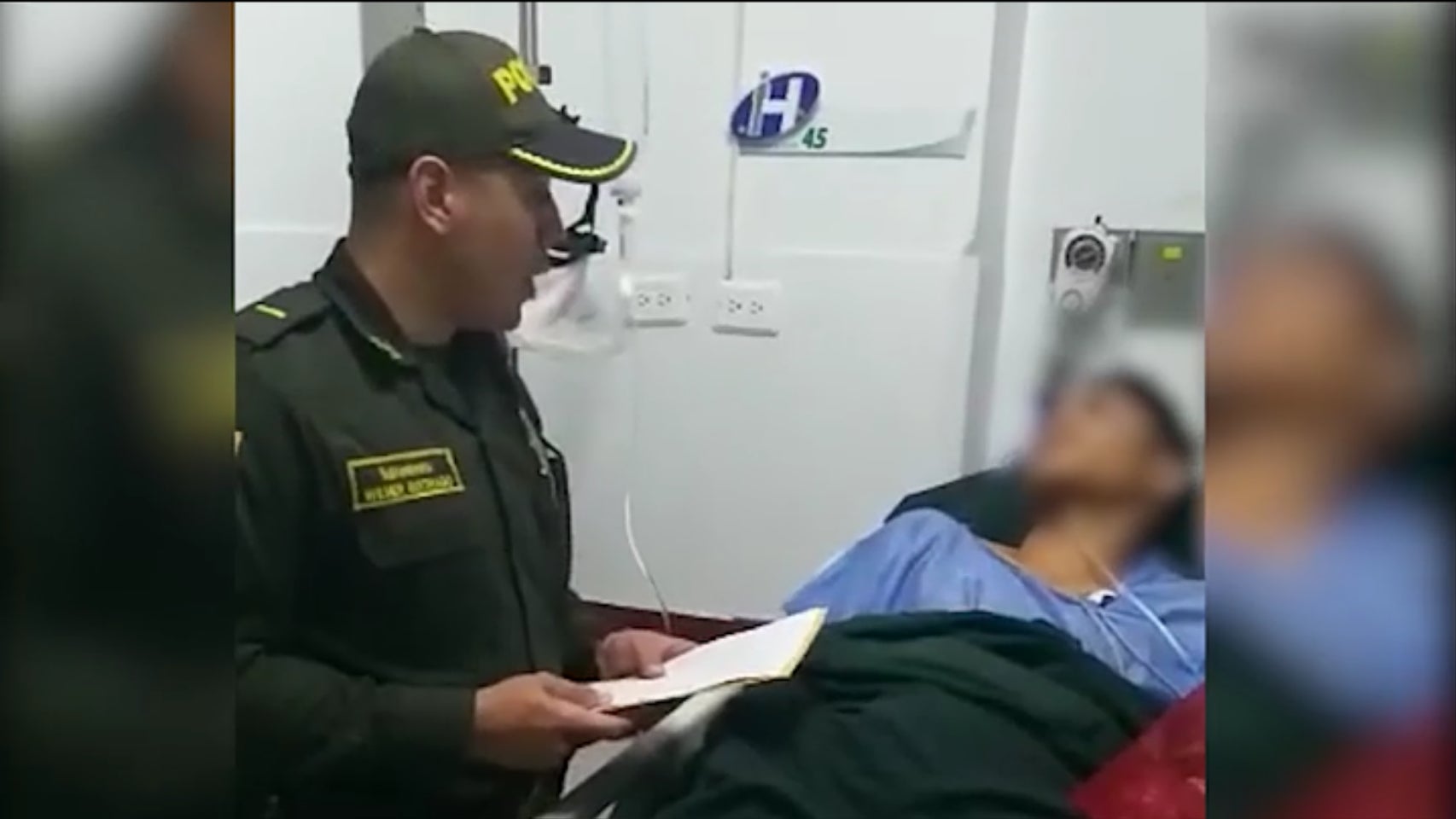 El señalado delincuente fue trasladado a un centro asistencial.