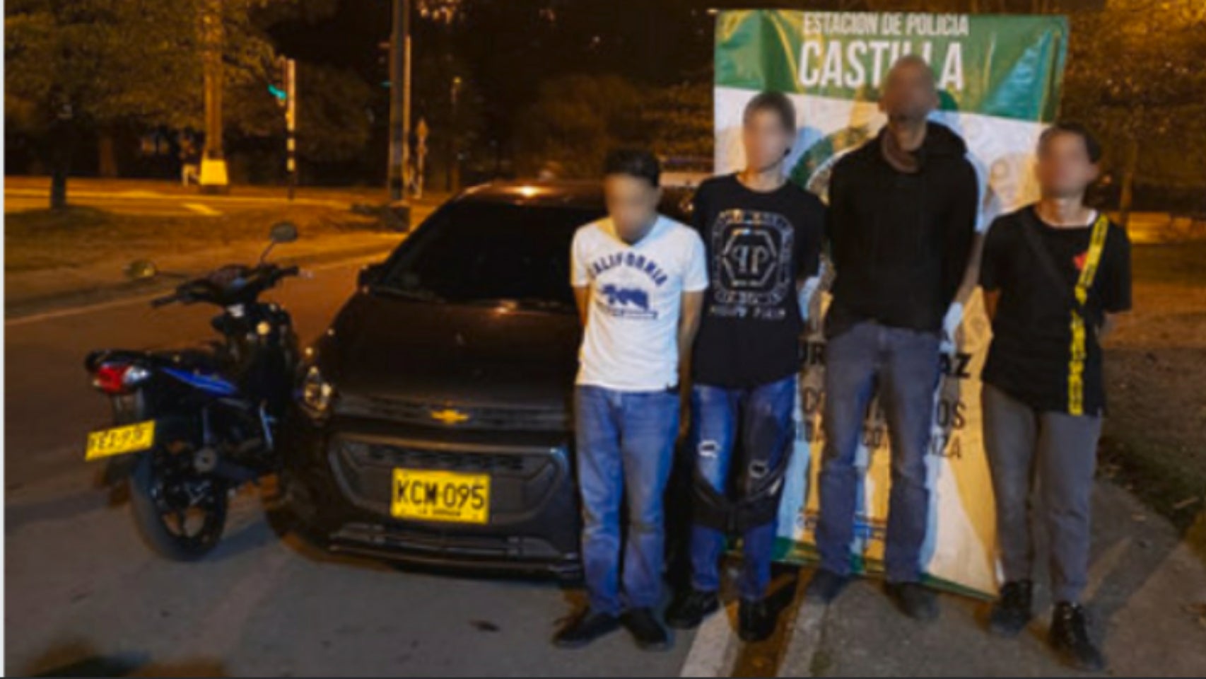 Cinco sujetos fueron capturados por este hecho