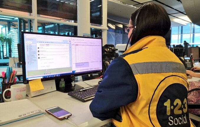 Línea de atención 123.