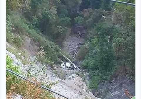 Lugar del accidente en Briceño, Norte antioqueño.