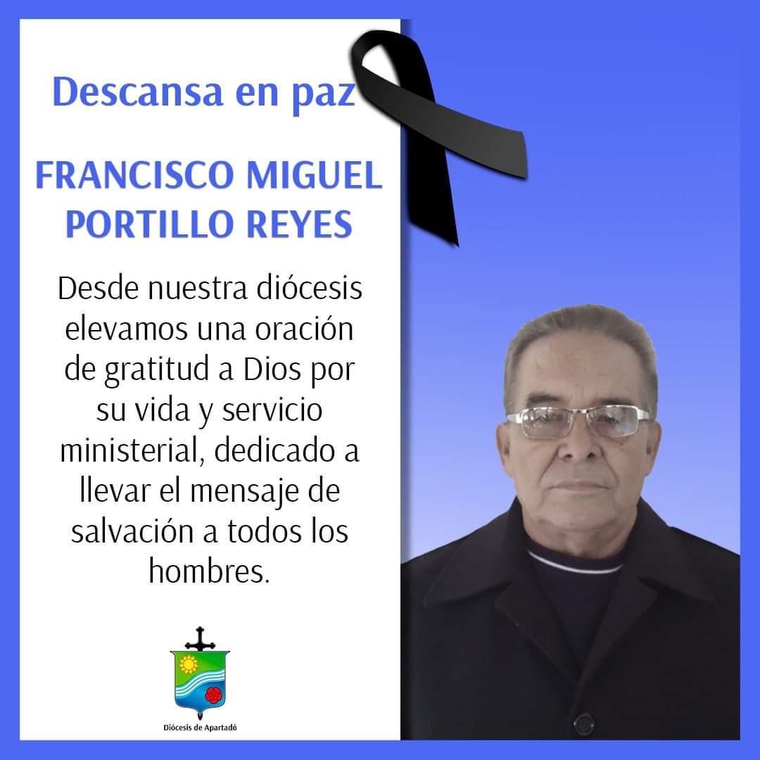 El sacerdote Francisco Miguel Portillo Reyes, fallecido por coronavirus