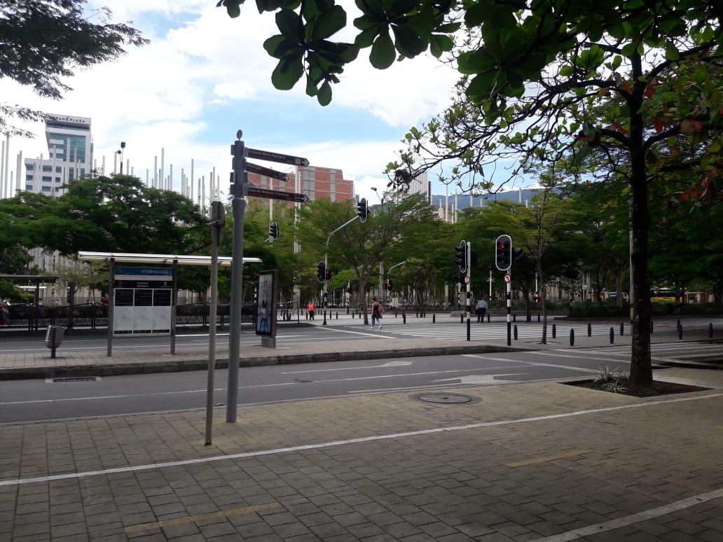 Parque de las Luces en Medellín.