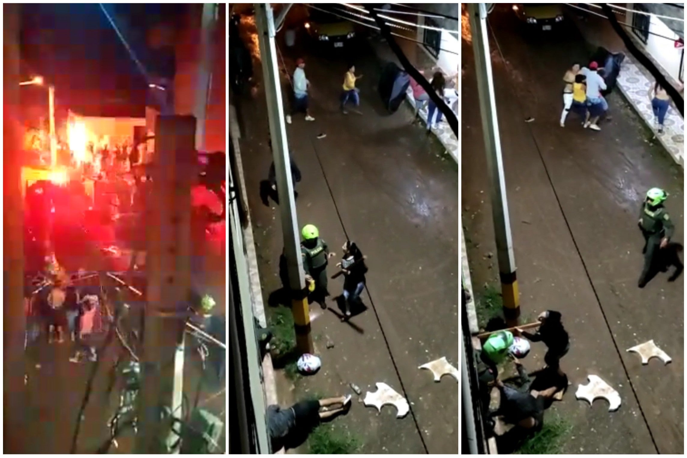 Un policía lesionado y dos personas capturadas dejó riña familiar en Andes, Antioquia