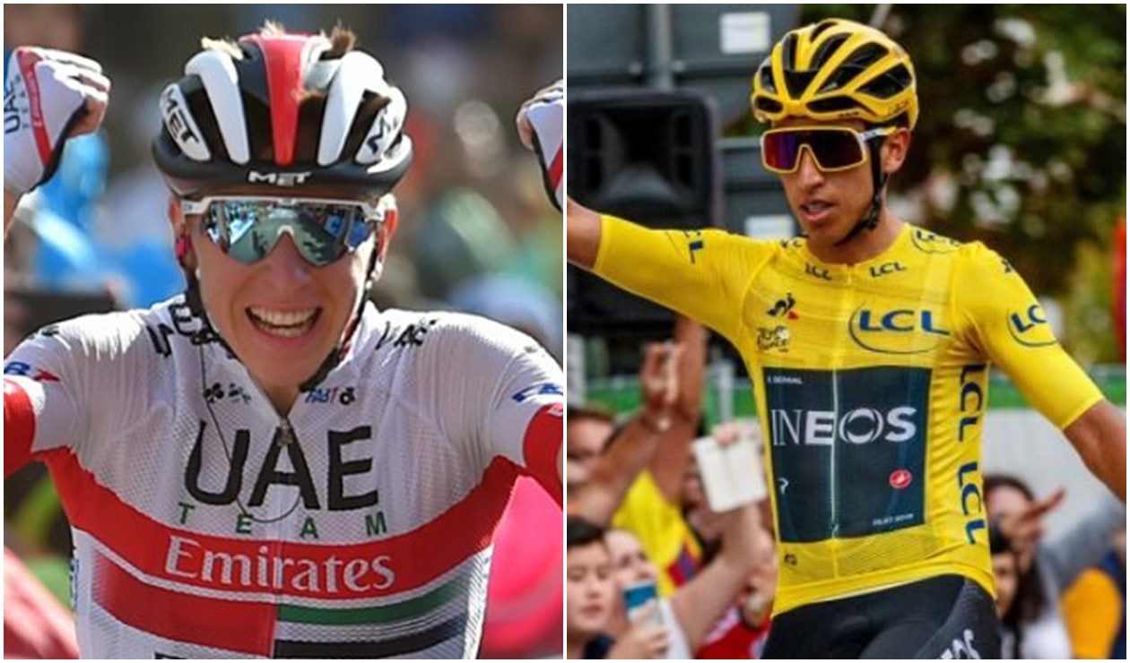 Tadej Pogacar y Egan Bernal
