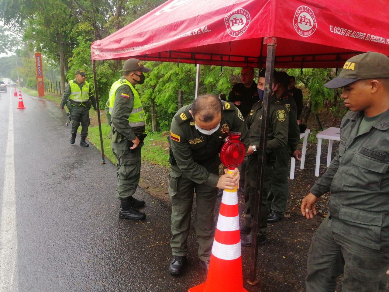Puestos de control sanitario en Antioquia