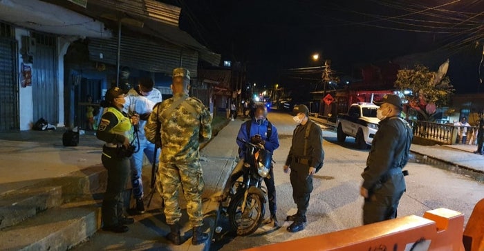 Referencia policías en Chocó.