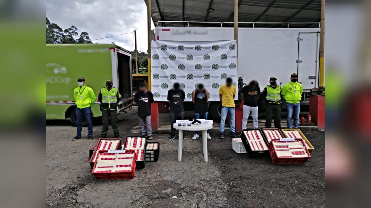 Este grupo se dedicaba al hurto de mercancía de camiones en las vías del departamento