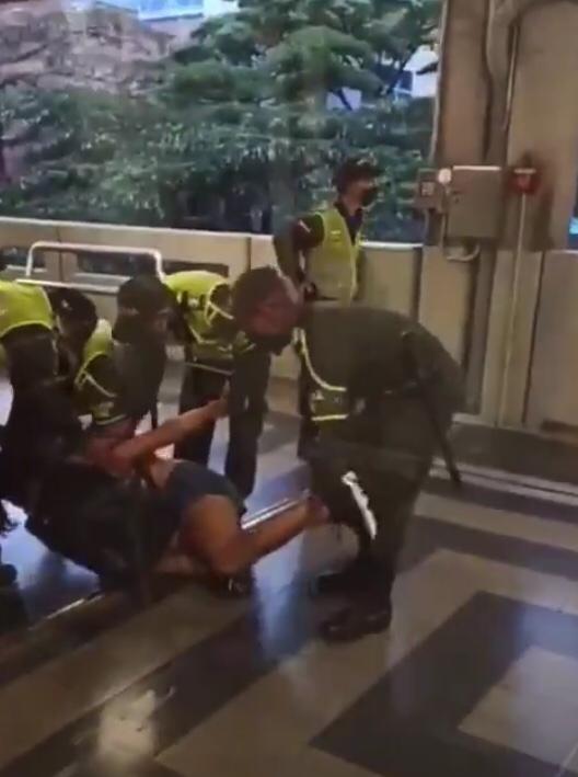 Imagen tomada del video que circula en redes sociales.